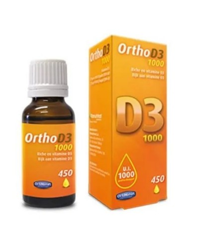 Ortho D3 1000 : Vitamine D3 Bio liquide 1000ui 750 gouttes