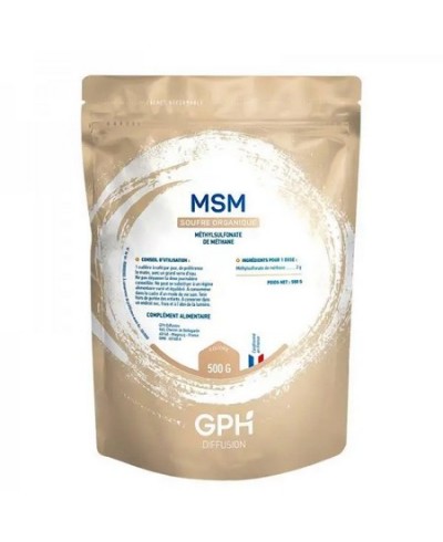 Msm poudre 500g : soufre organique