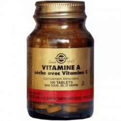 Vitamine A 5000ui sèche avec vitamine C pour la peau et les yeux
