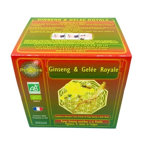 Ginseng et Gelée Royale en ampoule : Vitalité